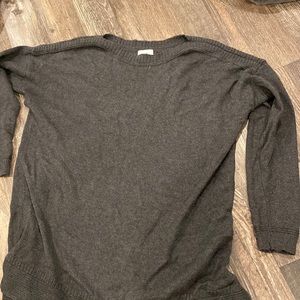 Long grey sweater size large